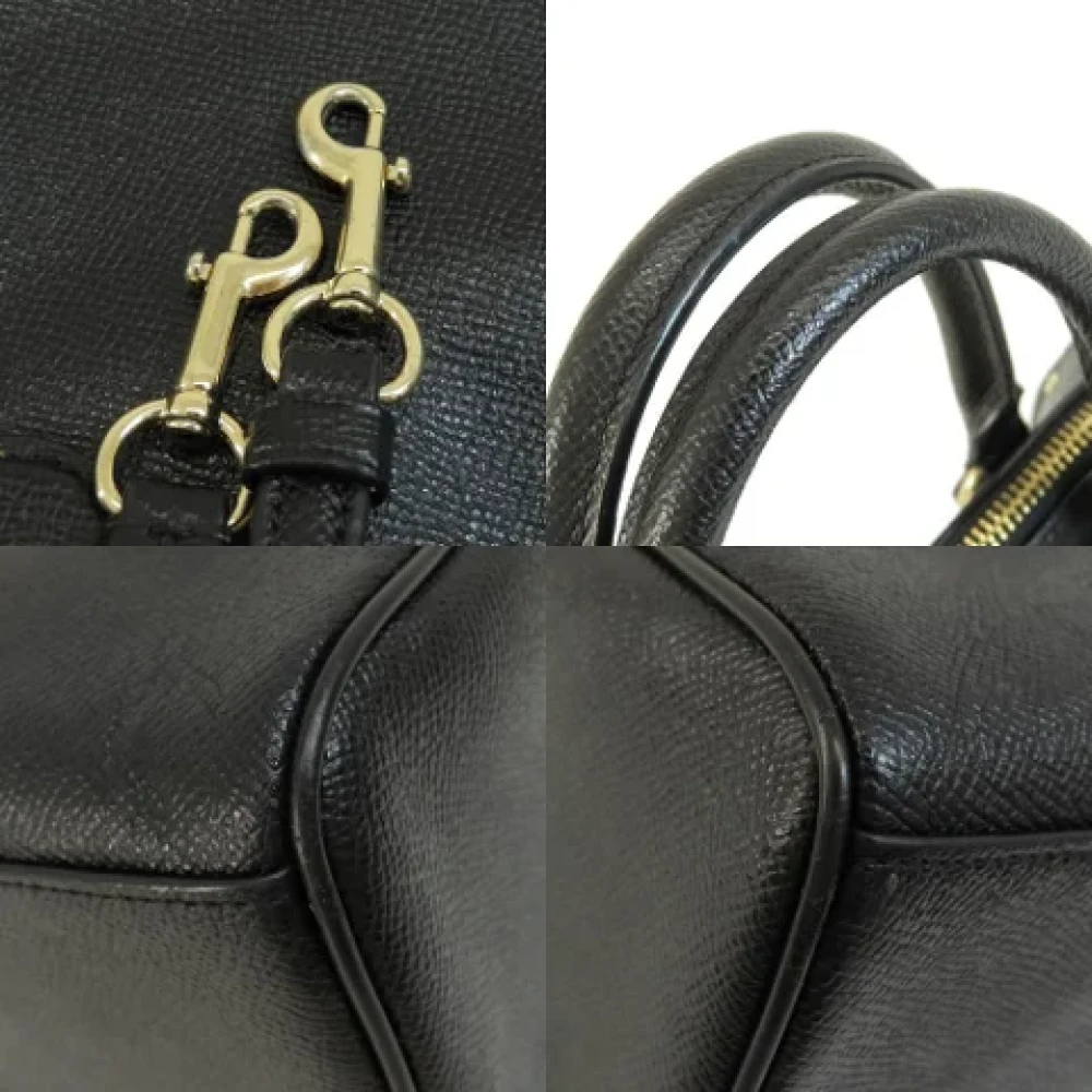 Coach Pre-owned Leather handbags Black Dames