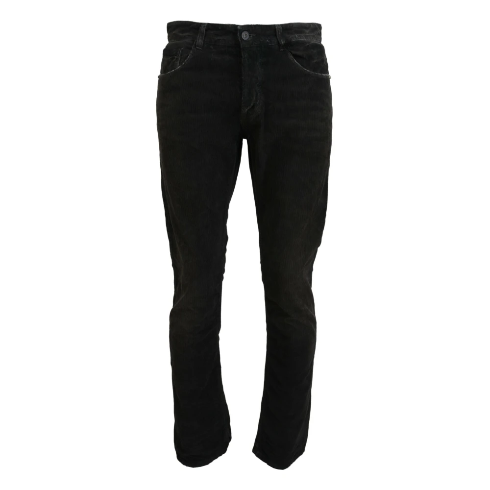 Costume National Men's Gray Corduroy Denim Jeans