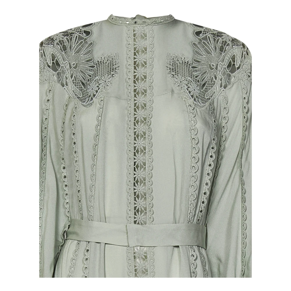 Zuhair Murad Groene Bloemen Kimono Jurk Green Dames