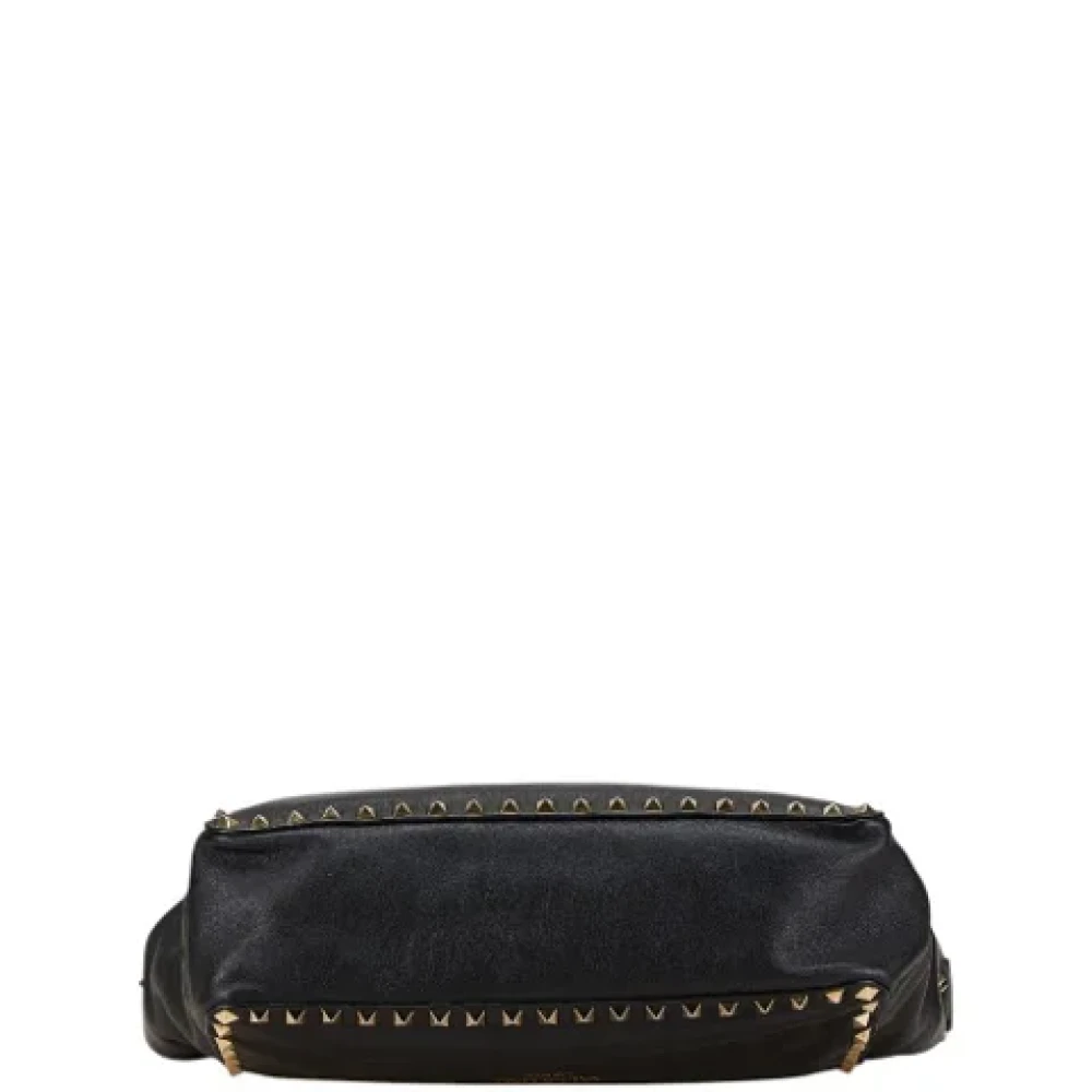 Valentino Vintage Pre-owned Leather shoulder-bags Black Dames