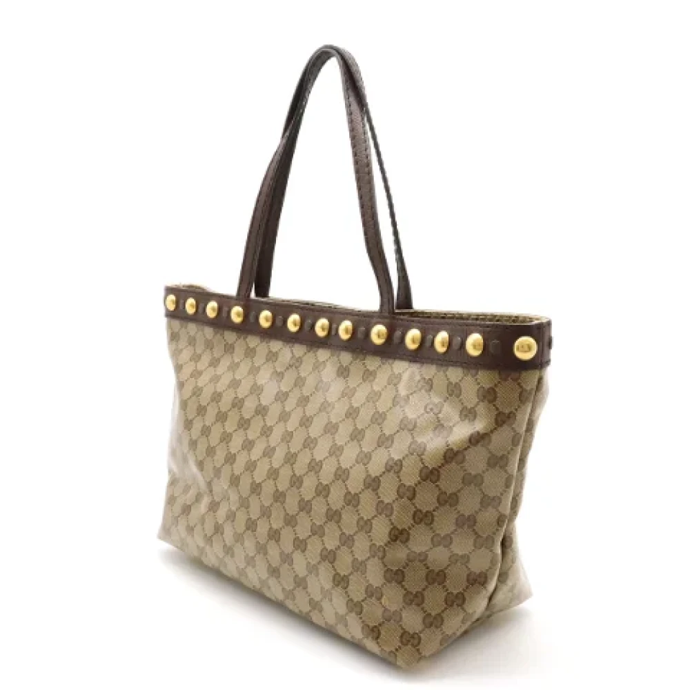 Gucci Vintage Pre-owned Canvas gucci-bags Beige Dames