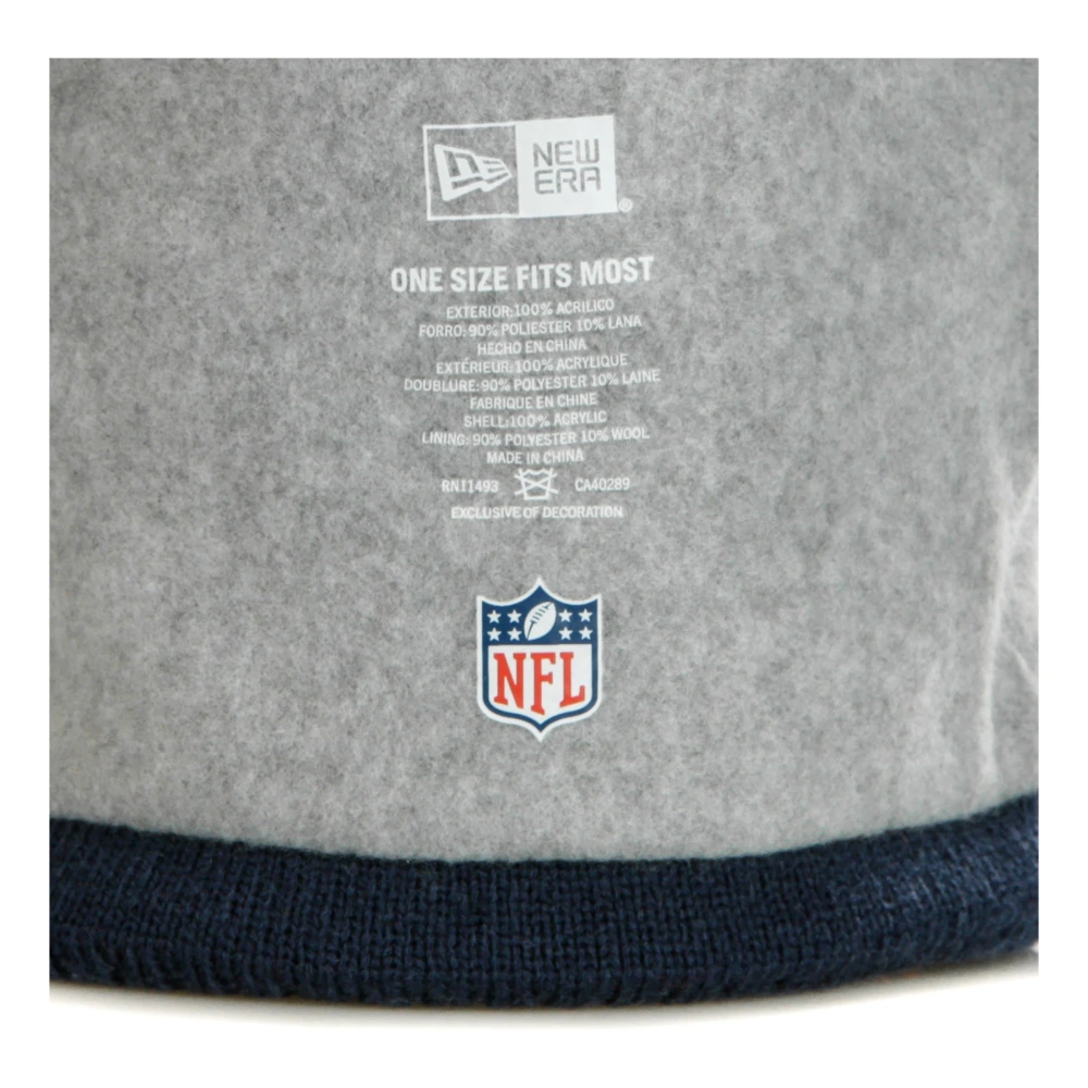 new era NFL Pom Hat Field Sport Knit Black Heren