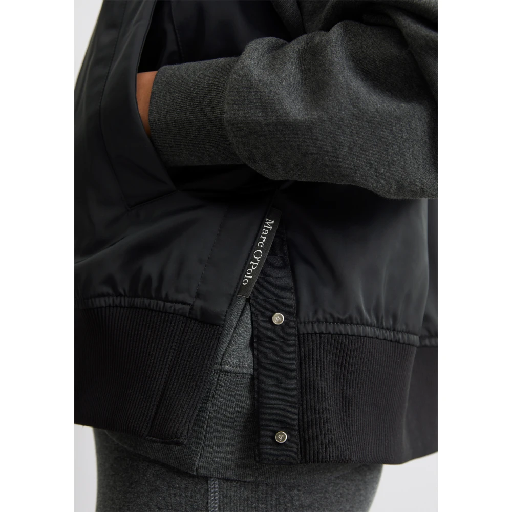 Marc O'Polo Reguliere blouson-stijl vest Black Dames