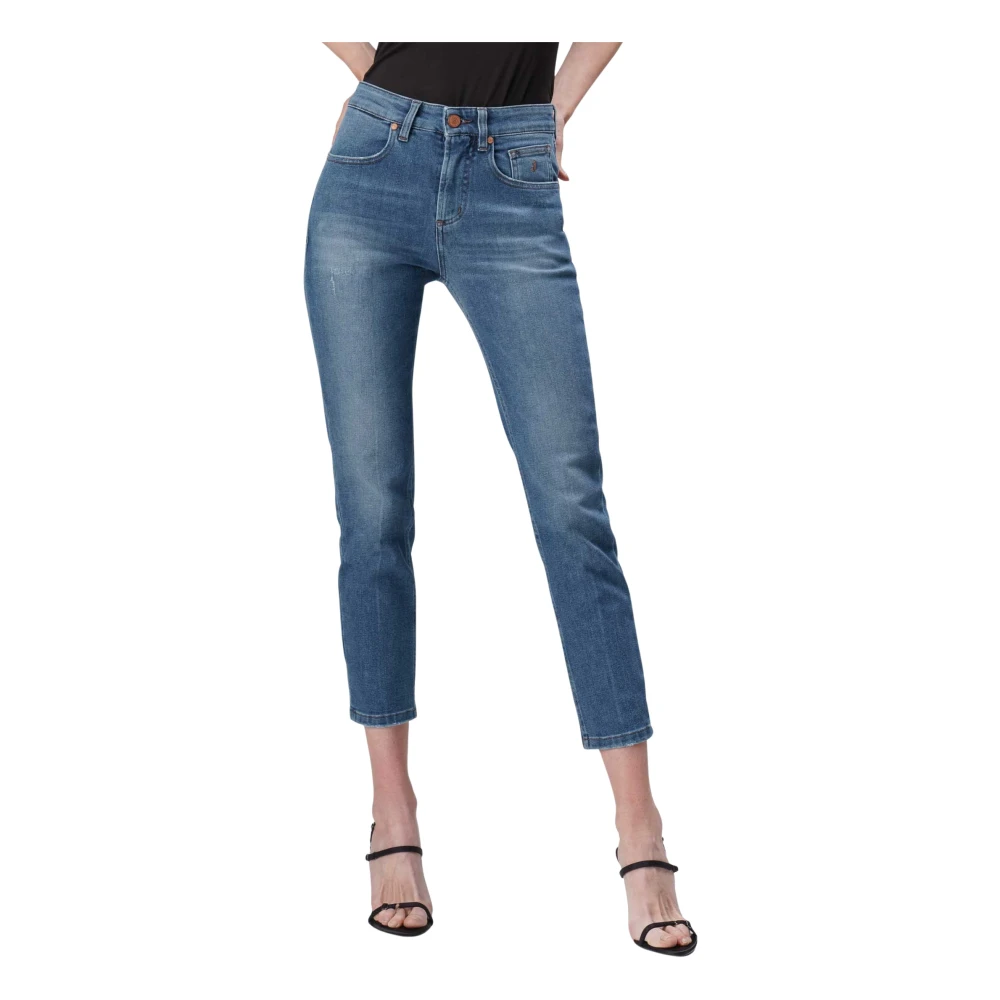 Jeckerson Jacqueline Pantalone 5 zak in denim tri-blend Blue Dames