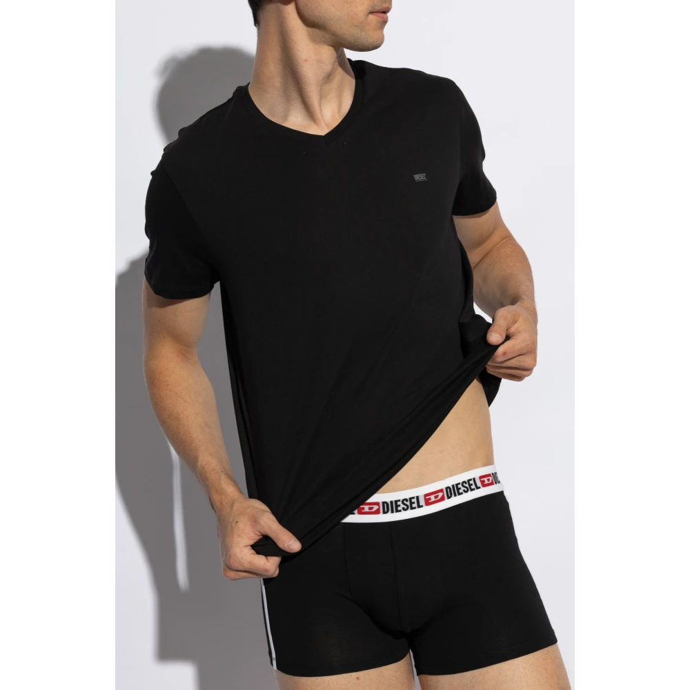 Diesel Driepak T-shirts Umtee-Michael3Pack Black Heren