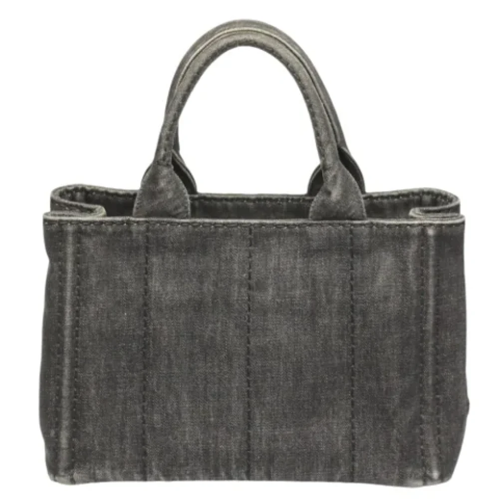 Prada Vintage Pre-owned Denim totes Black Dames