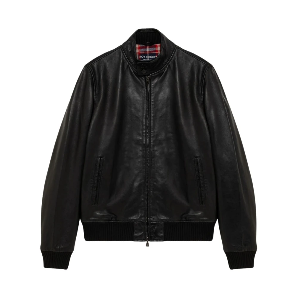 Roy Roger's Massief Leren Barracuda Jas Black Heren