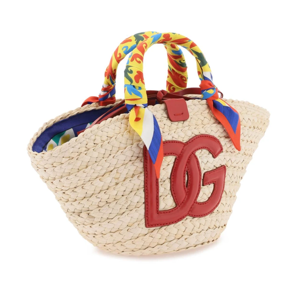 Dolce & Gabbana Kendra Kleine Shopper Tas met Carretto Print Multicolor Dames