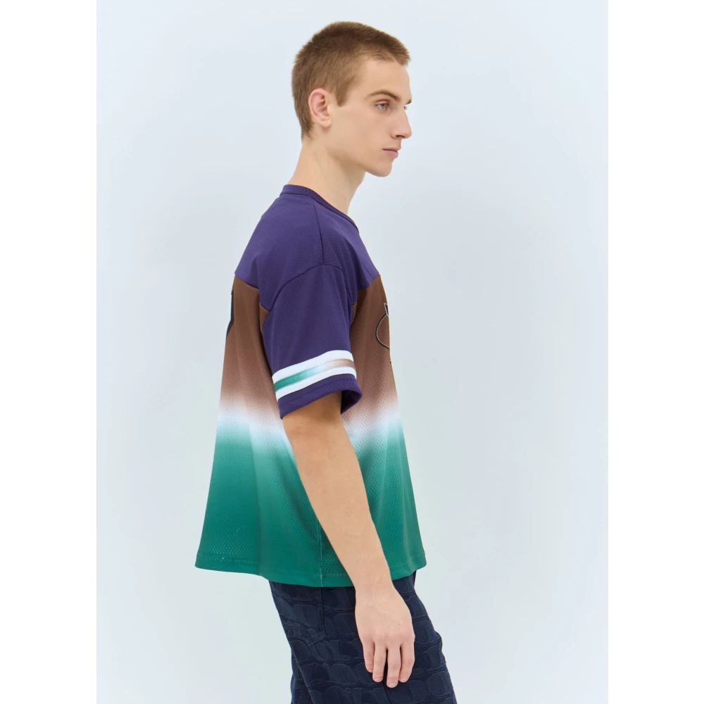 Awake NY Grafisch Logo Mesh Voetbalshirt Multicolor Heren