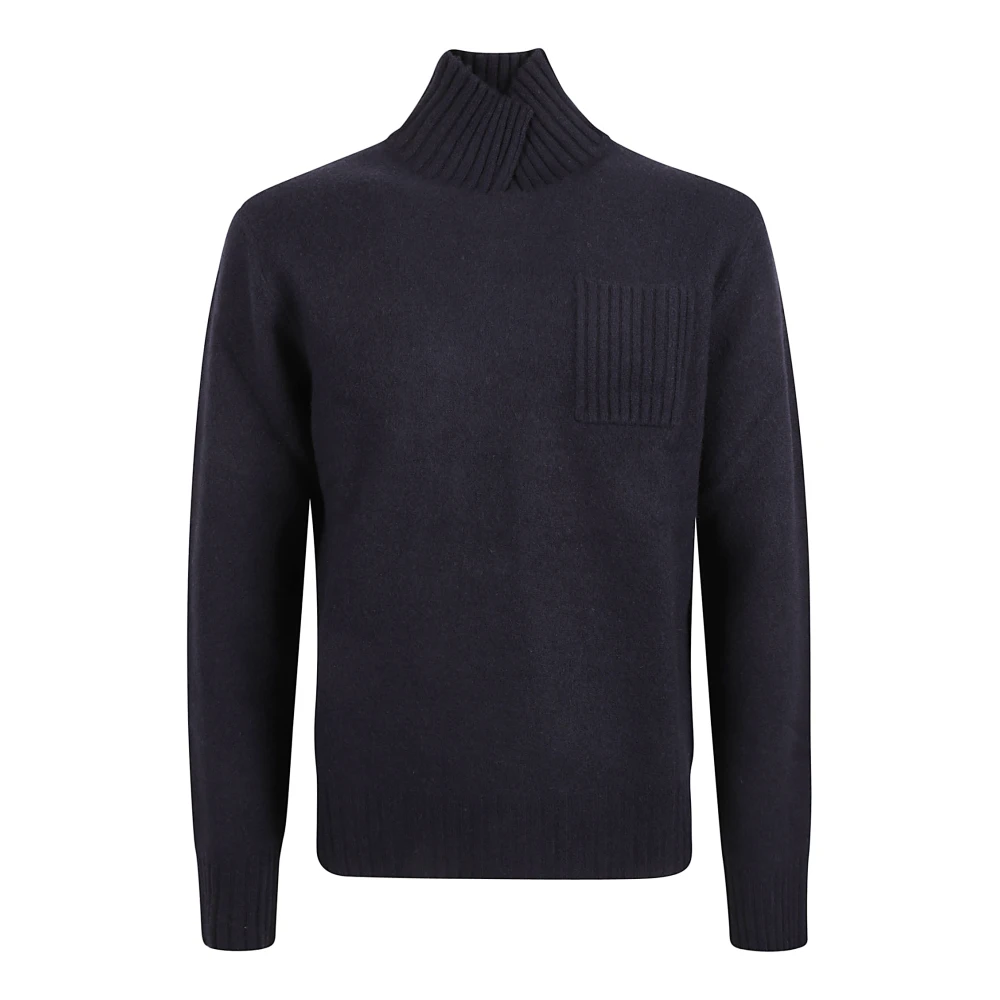 Ballantyne Blauwe Sailor Neck Pullover Sweater Blue Heren