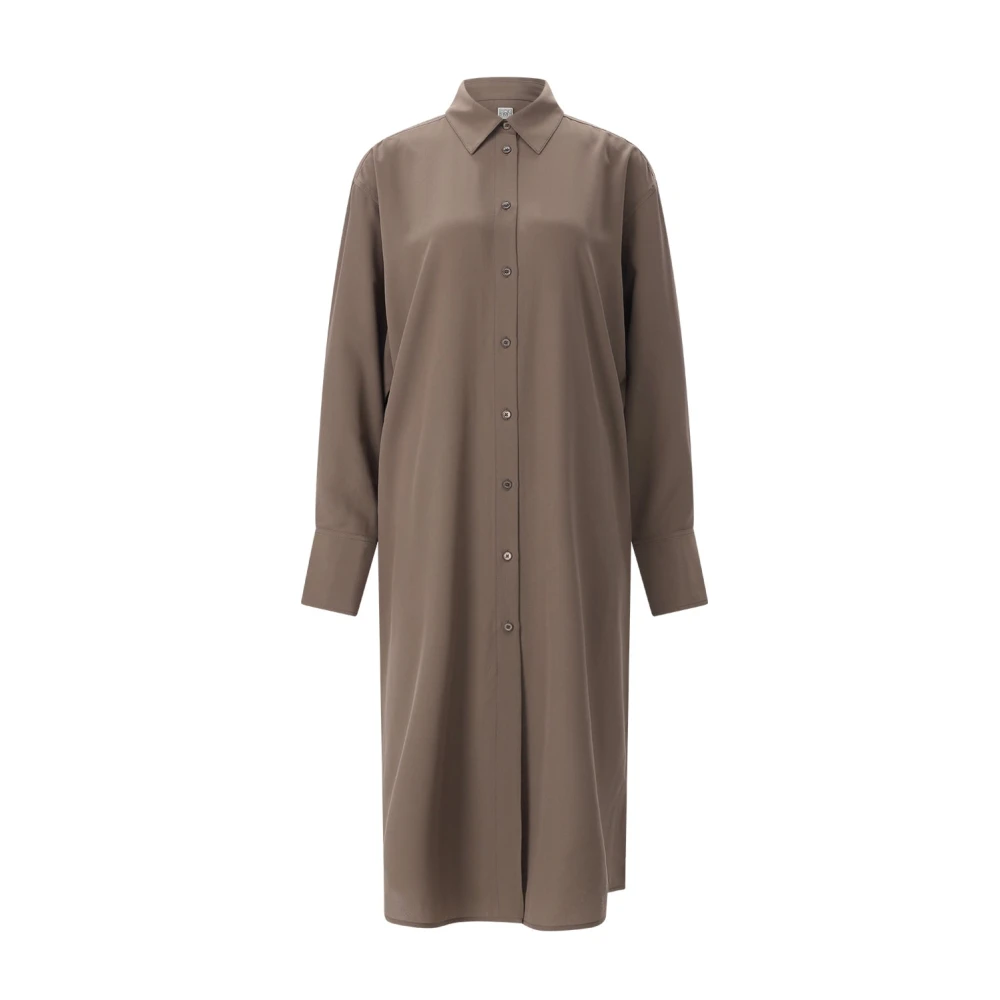 Totême , Shirt Dresses, Female, Brown, Xs, Shirt Dress
