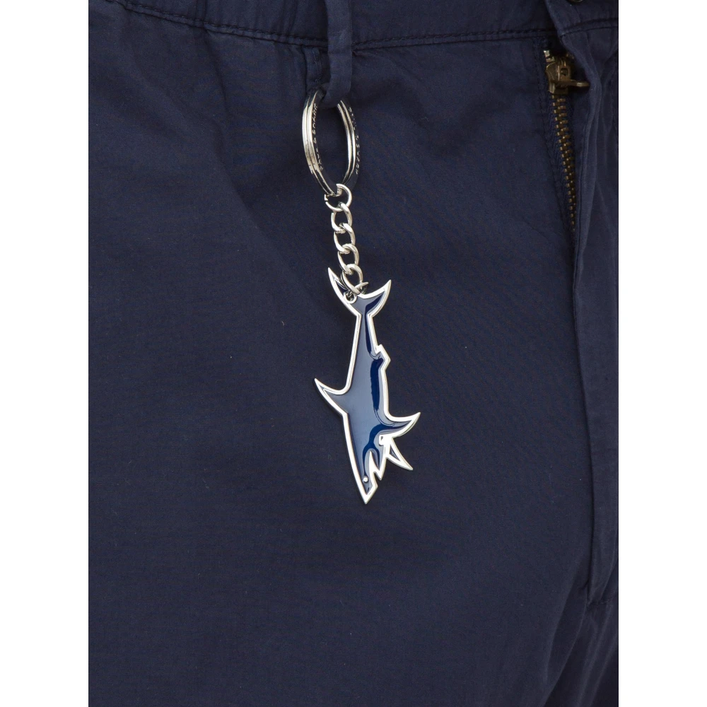 PAUL & SHARK Blauwe Chino broek met trekkoord Blue Heren