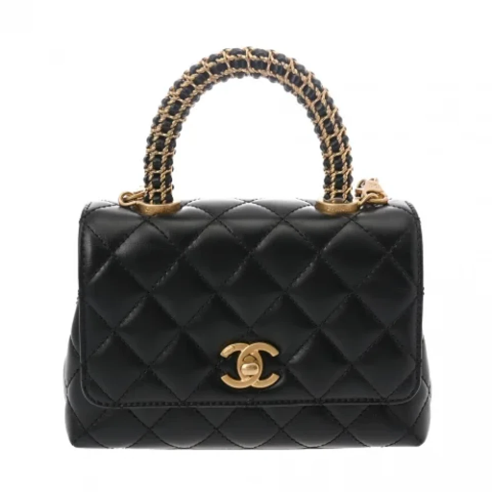 Chanel Vintage Pre-owned Fabric chanel-bags Black Dames