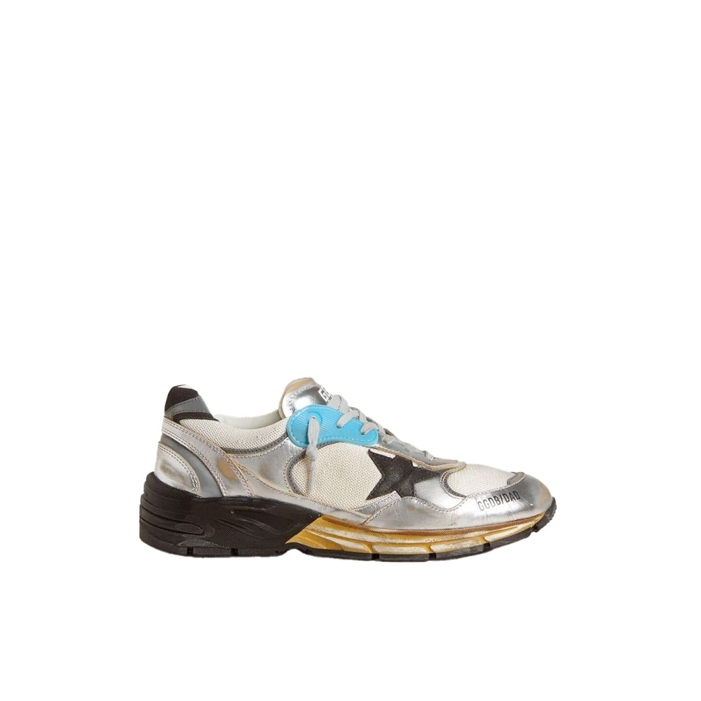 Golden Goose Men's Multicolor Sneakers, 8 Uk, Star Patch Lace-Up Trainers