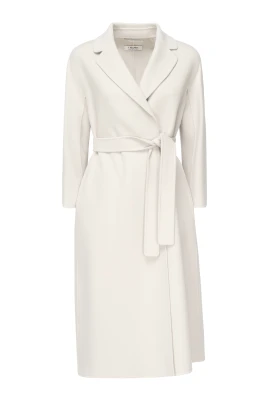 Beige Kappa med Shawl Krage