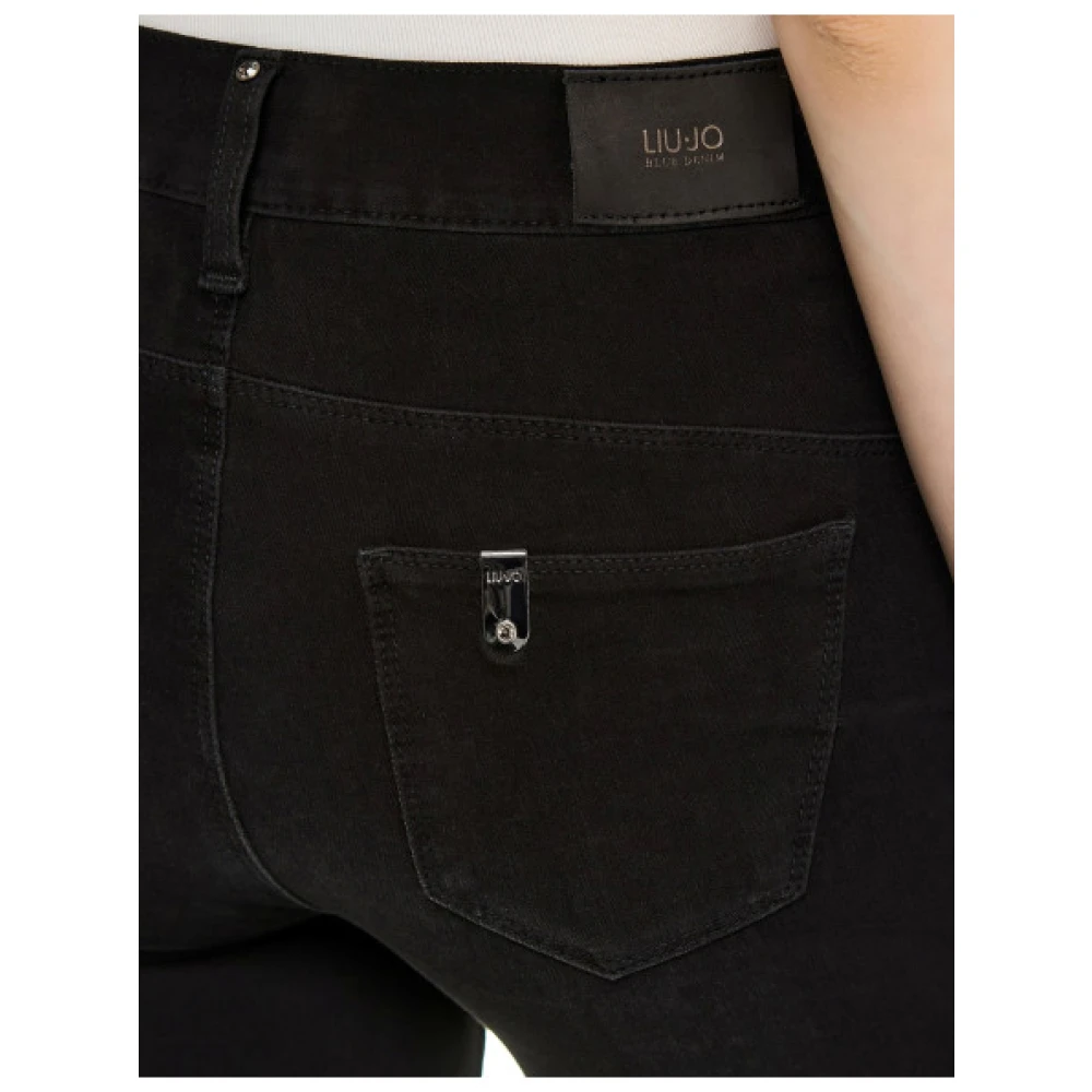 Liu Jo Ideale Straight Leg Jeans Black Dames