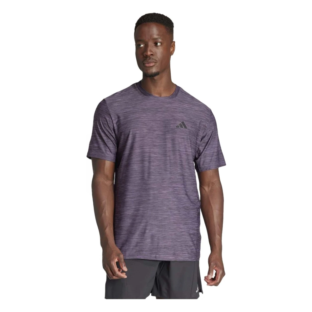 Adidas Trainings Essentials Stretch T-shirt Purple Heren
