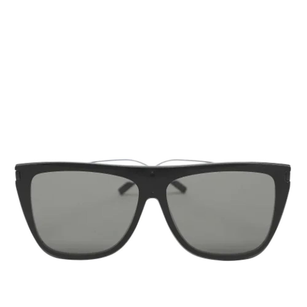 Yves Saint Laurent Vintage Pre-owned Acetate sunglasses Black Dames