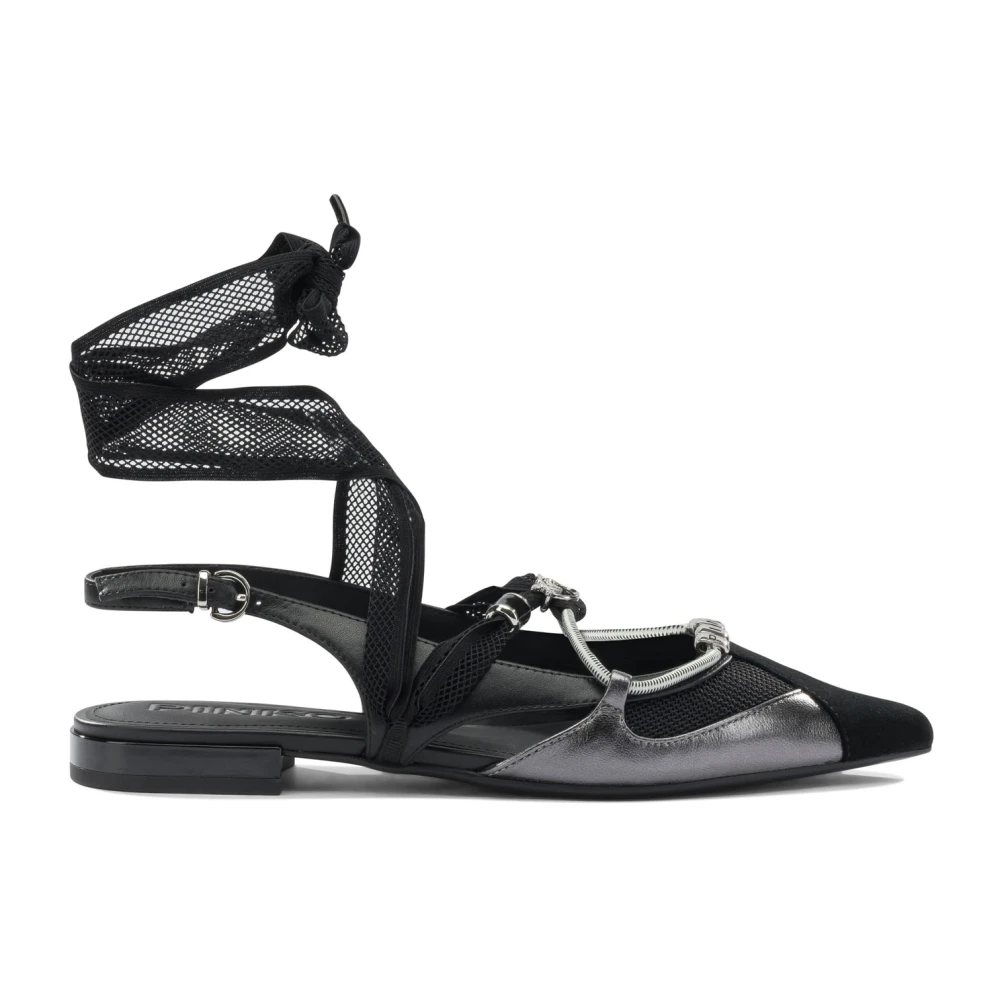 Pinko Women's Black Gianira Ballerinas - Ballerina Shoes - 4 Uk - Shoes