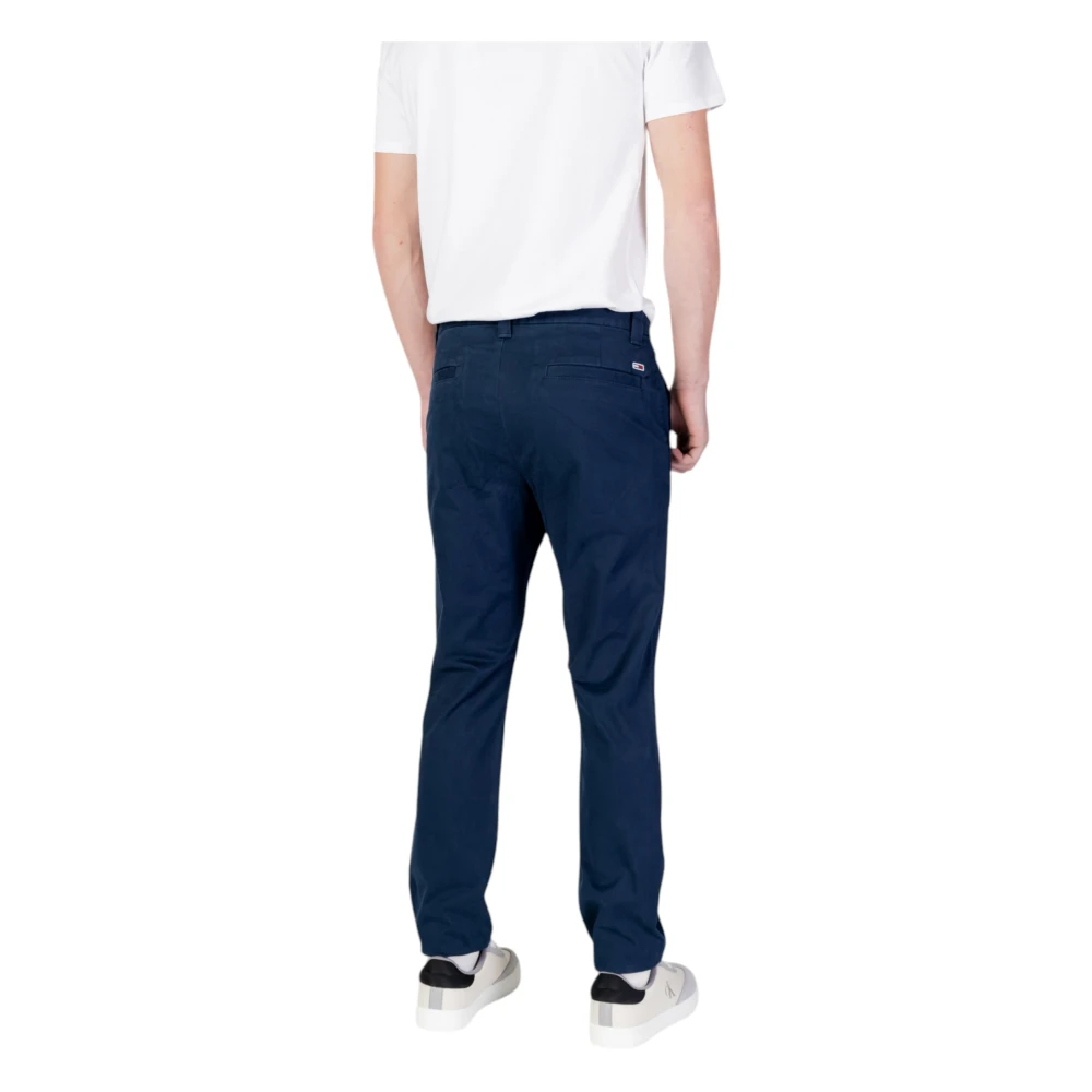 Tommy Jeans Slim Pants Lente Zomer Collectie Katoenmix Blue Heren