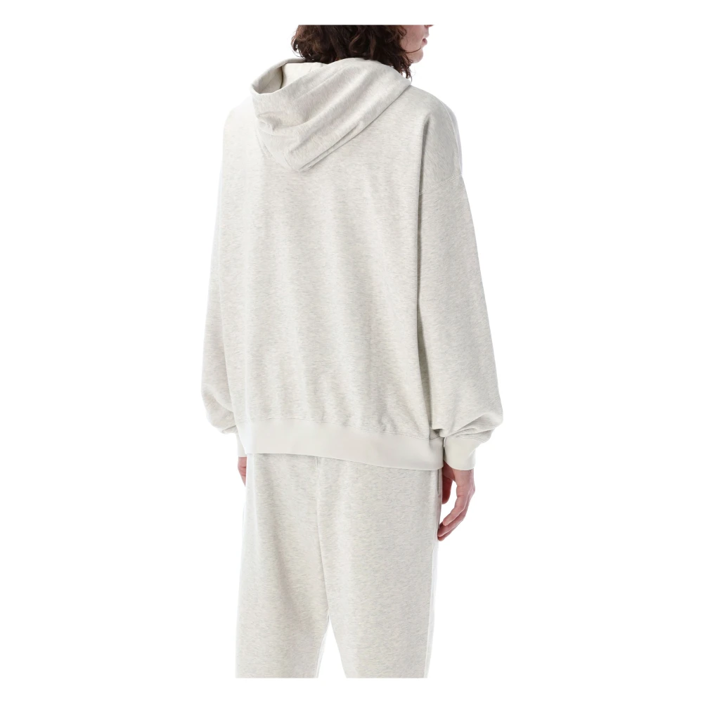 Y-3 Grijze Heather Gebreide French Terry Hoodie Gray Heren