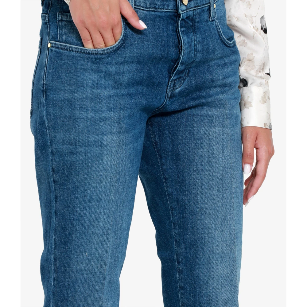 Don The Fuller Delavé Denim Jeans met Slim Fit Blue Dames