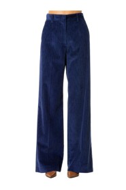 Spodnie z żebrem z aksamitu - Rozmiar 42, Błękitny Topaz