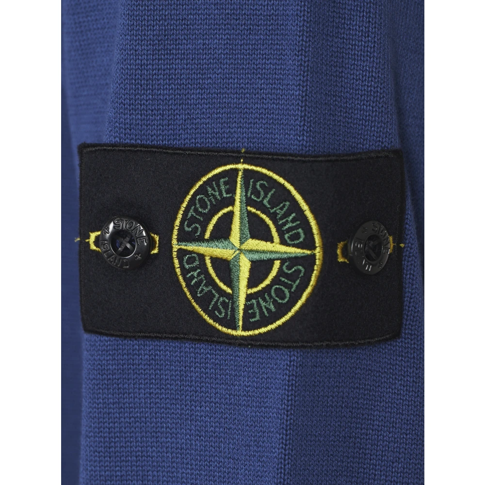 Stone Island Blauwe Sweaters voor Mannen Blue Heren