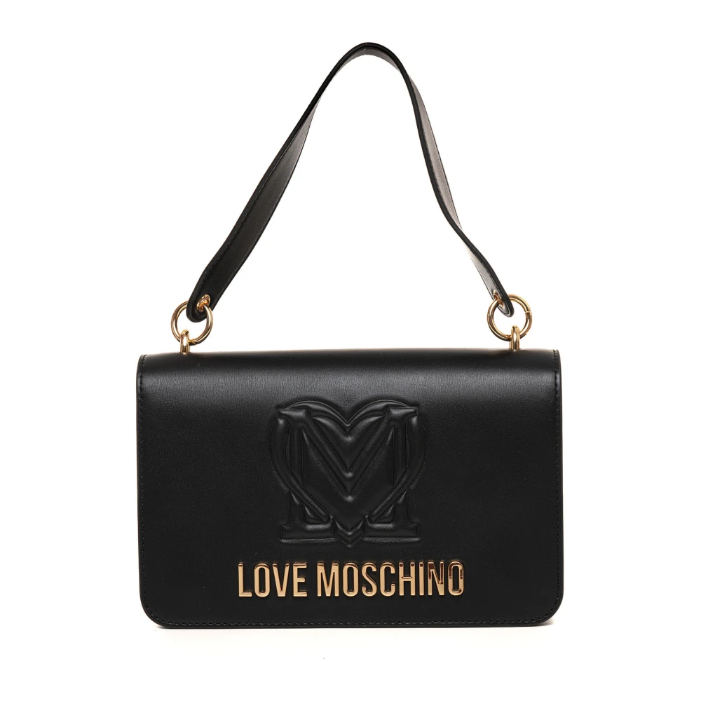 Love Moschino Stijlvolle Medium Tas met Top Handvat Black Dames