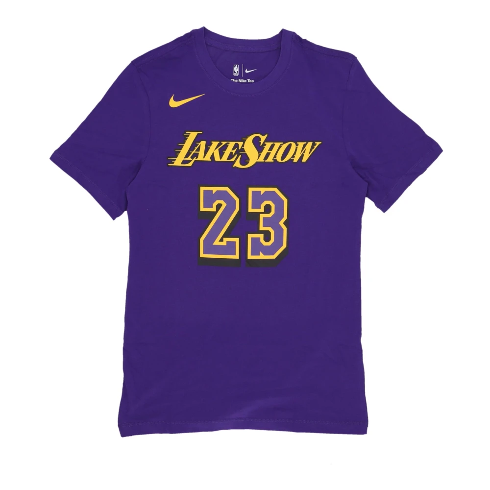 Nike LeBron James City Edition Tee Purple, Herr