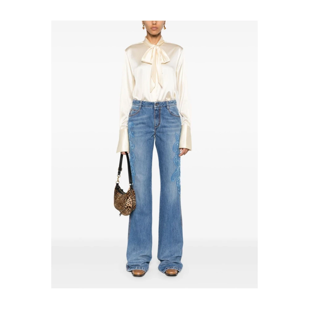 Ermanno Scervino Katoenen Casual Broek Blue Dames