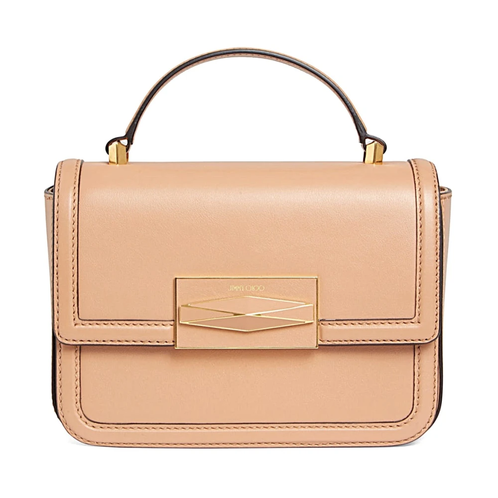 Jimmy Choo Stijlvolle Leren Tas voor Vrouwen Beige Dames