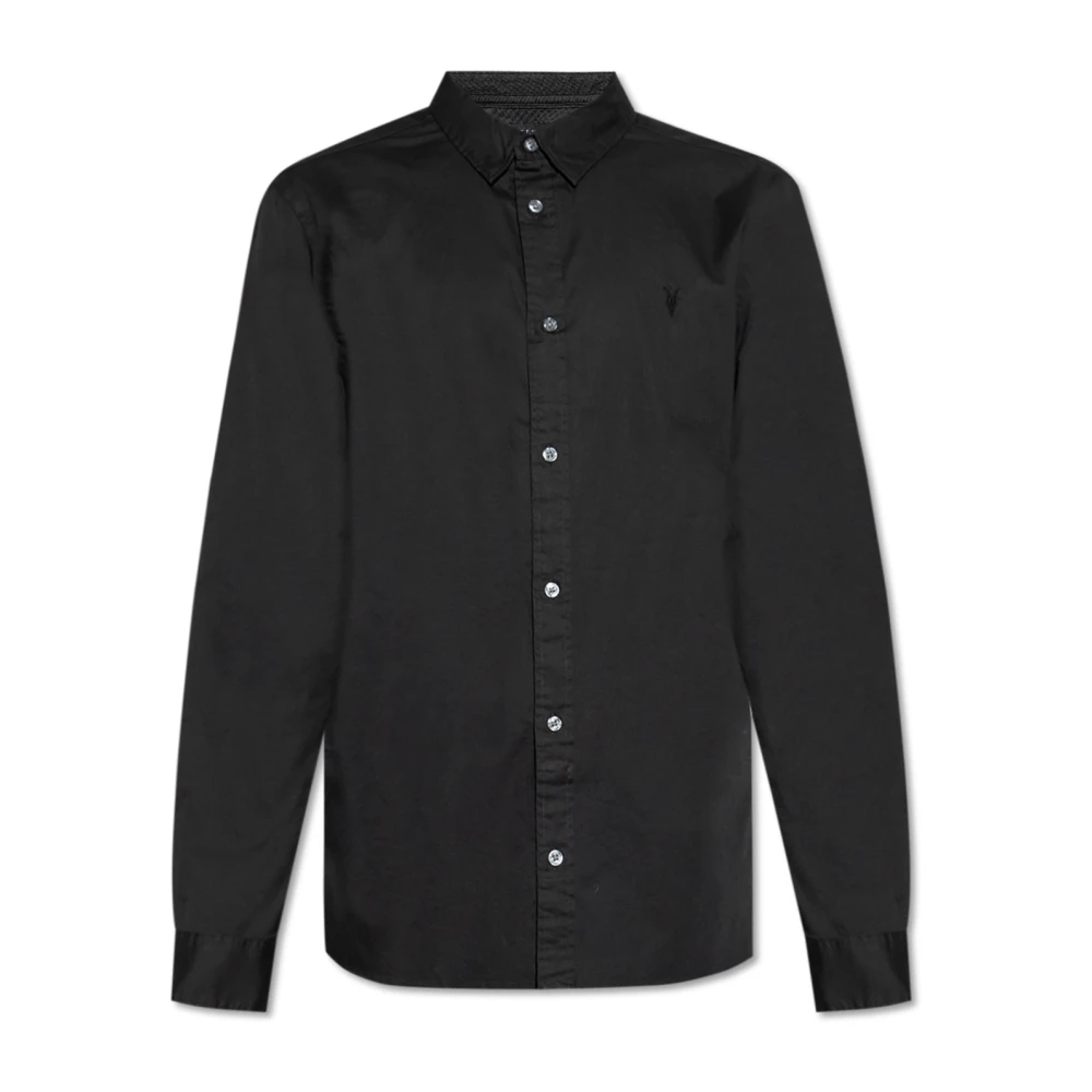 AllSaints Shirt Hawthorne Black Heren