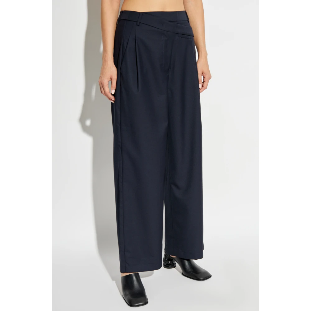 Munthe Wollen broek Blue Dames