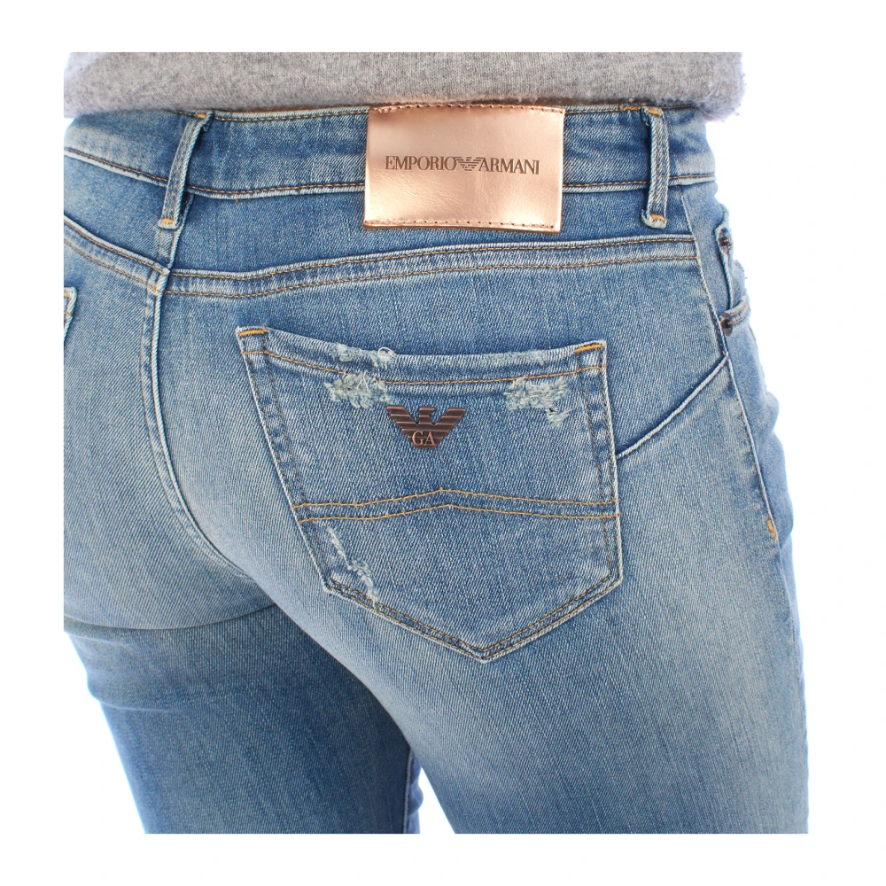 Emporio Armani Push-Up Skinny Jeans Blue Dames