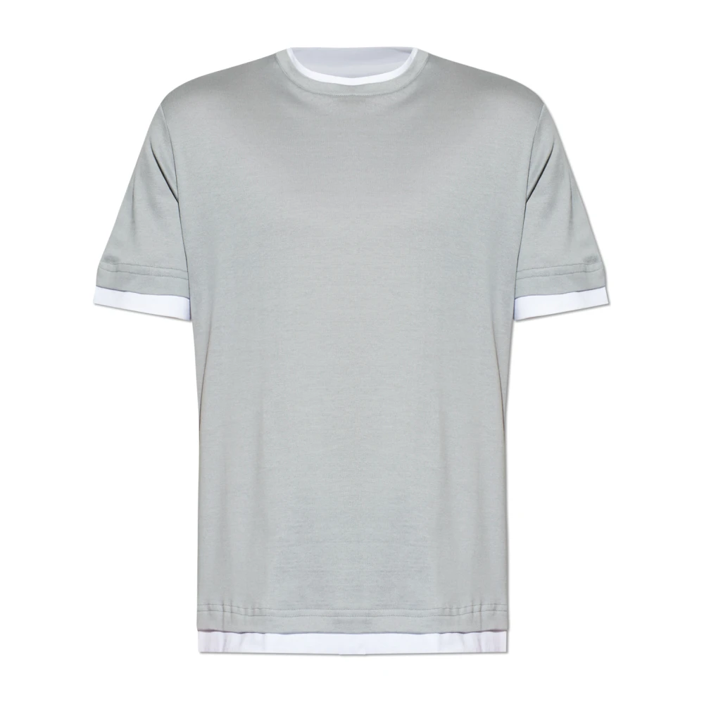 Eleventy Hombre Gris Camisetas, Talla: S
