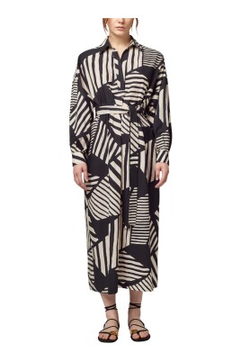 ethnic-print-midi-dress