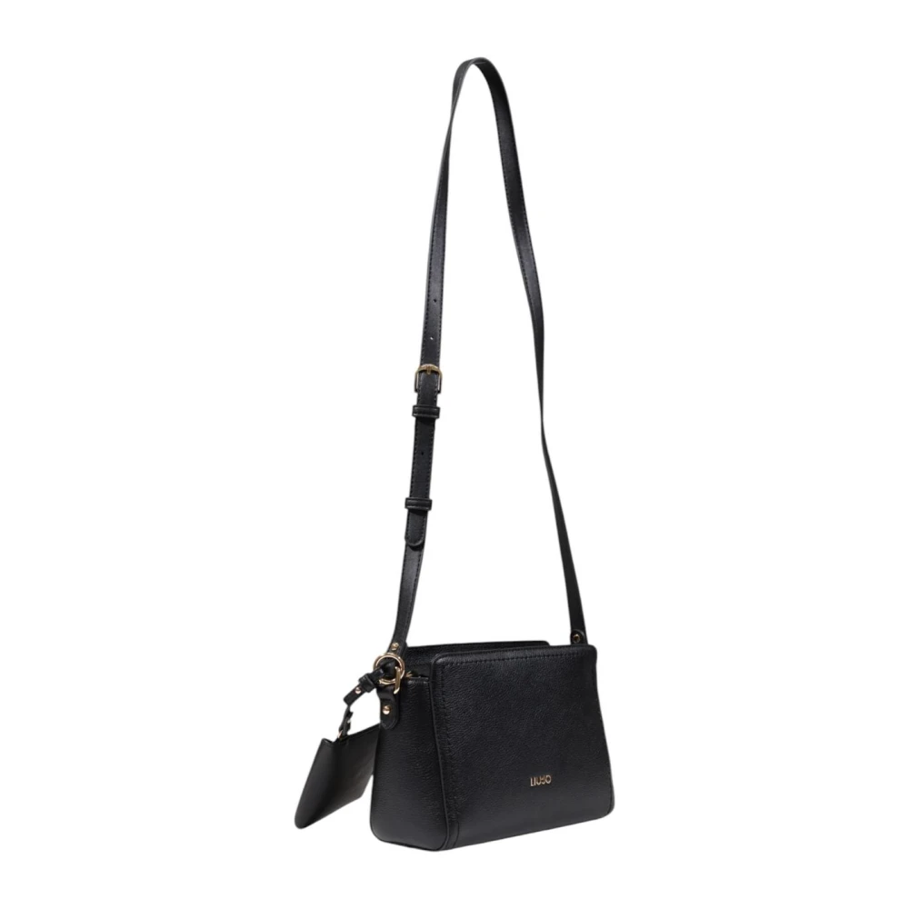 Liu Jo Zwarte Crossbody Tas Rits Sluiting Black Dames