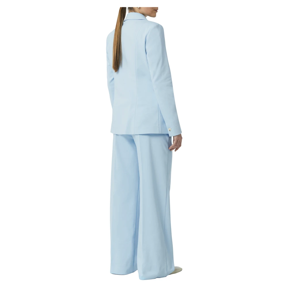 comma Getailleerde blazer met klepzakken Blue Dames