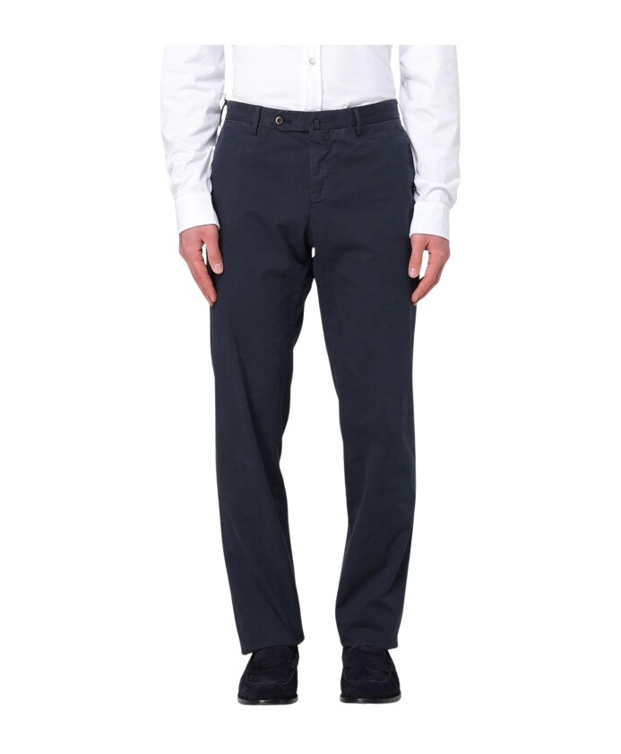 pantalon-en-coton-bleu-coupe-classique-style