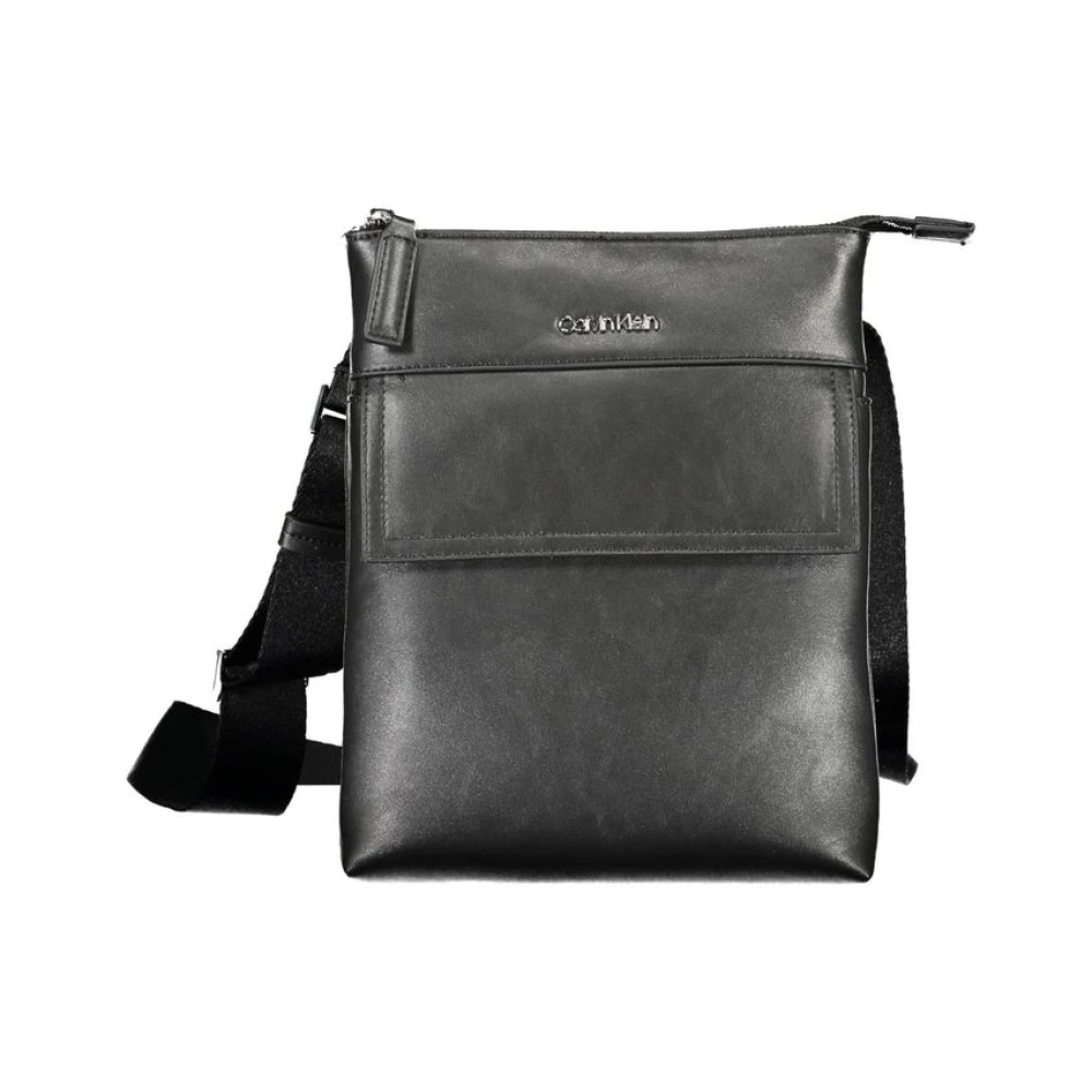 Calvin Klein , Cross Body Messenger, Male, Black, One Size, Polyester Shoulder Bag