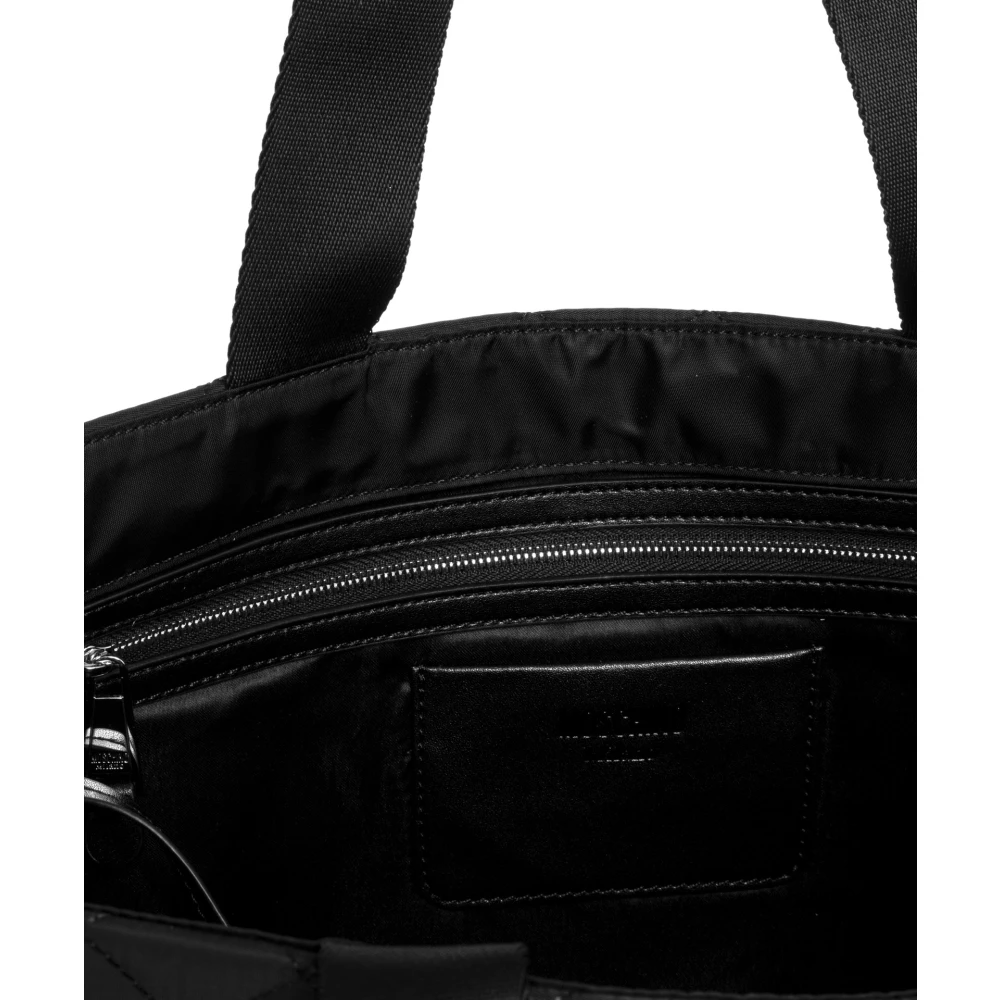 Moschino Eenvoudige Tote Bag met Ritssluiting Black Dames