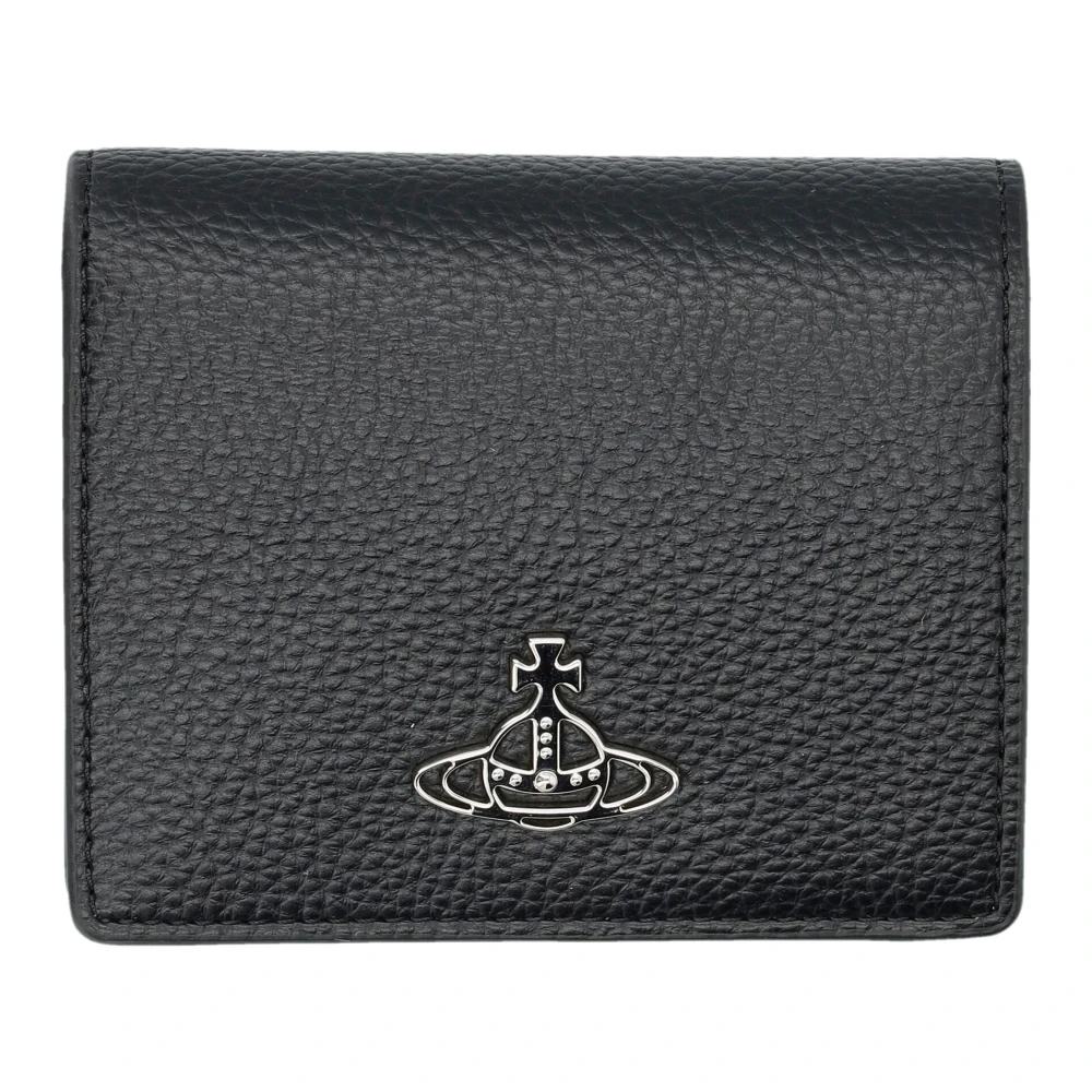 Vivienne Westwood Zwarte Billfold Portemonnee met Korrelige Afwerking Black Dames