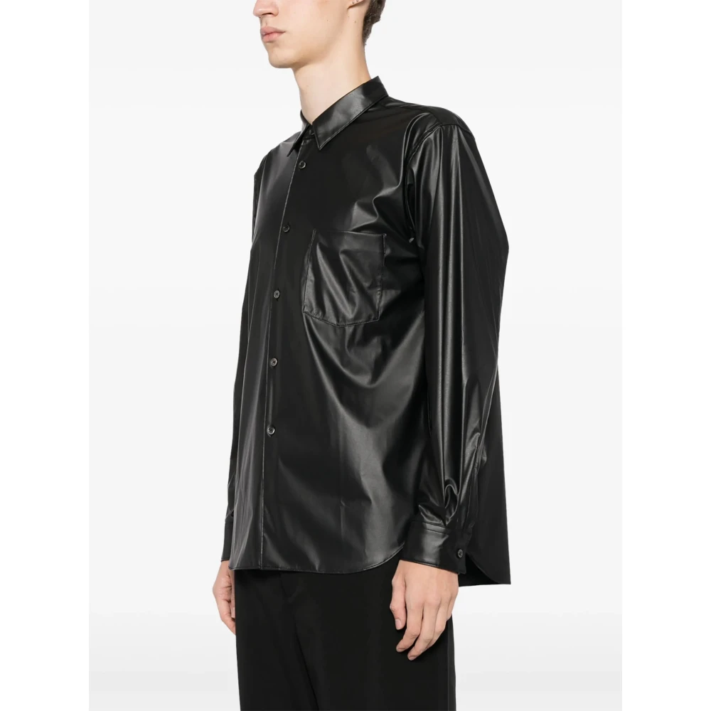 Comme des Garçons Zwarte klassieke kraag overhemd voor mannen Black Heren