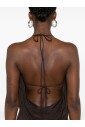 robe-midi-florale-marron