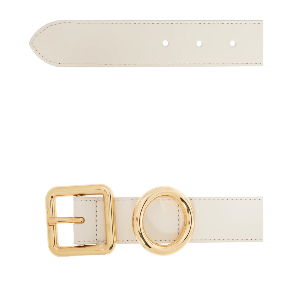 Jacquemus Leren riem Beige Dames