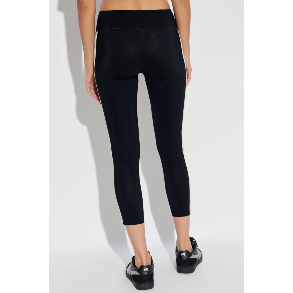 Palm Angels Logo Leggings Black Dames