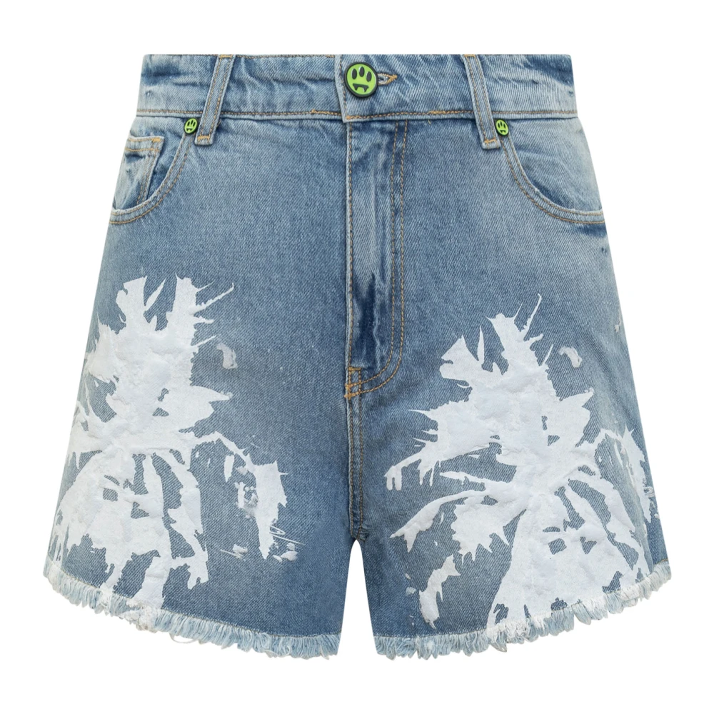 Barrow Denim Shorts Blue Dames