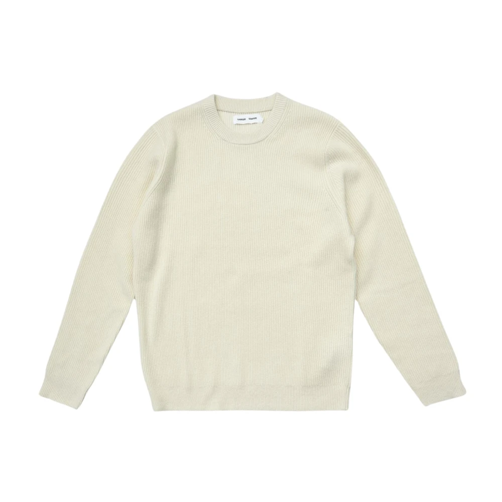 Samsøe Crème Gebreide Trui Beige Heren