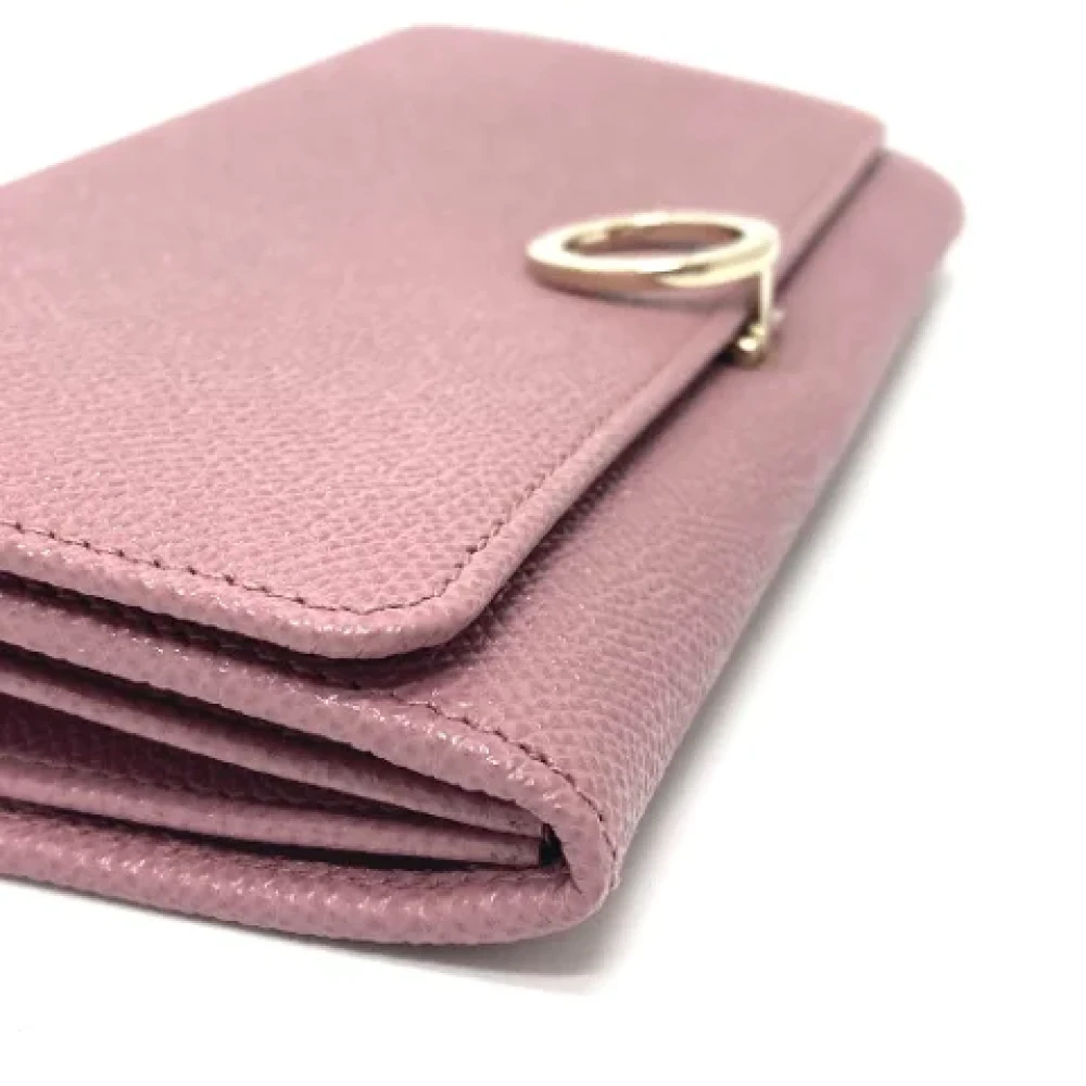 Bvlgari Vintage Pre-owned Leather wallets Pink Dames